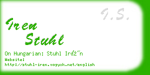 iren stuhl business card